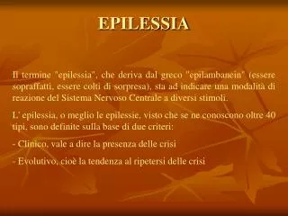 EPILESSIA