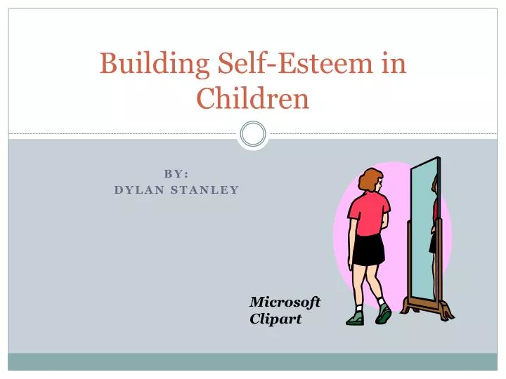 building self esteem in children