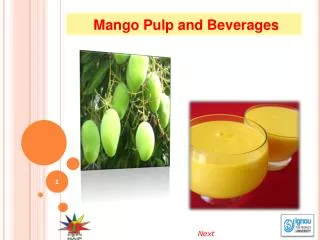 Mango Pulp and Beverages