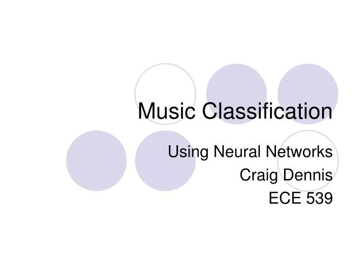 music classification
