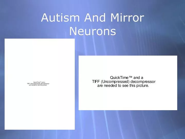 autism and mirror neurons