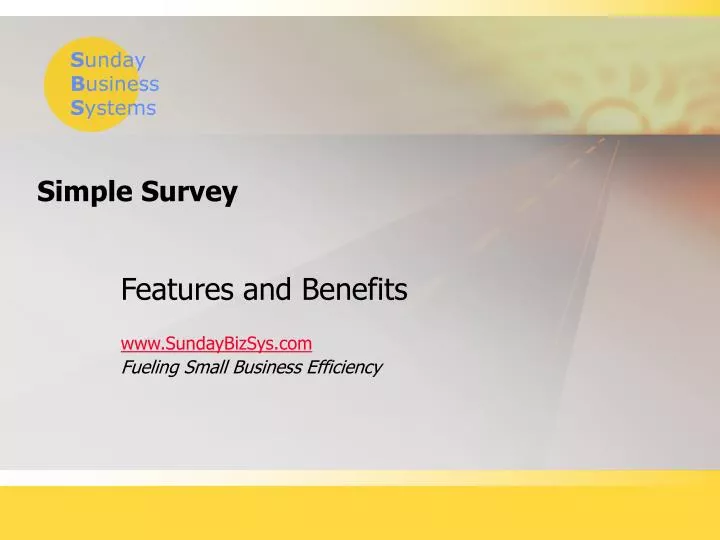 simple survey