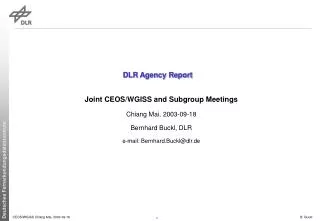 DLR Agency Report