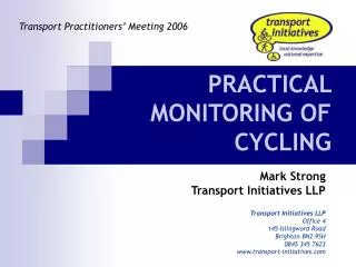 PRACTICAL MONITORING OF CYCLING