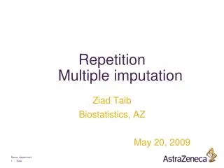 Repetition Multiple imputation
