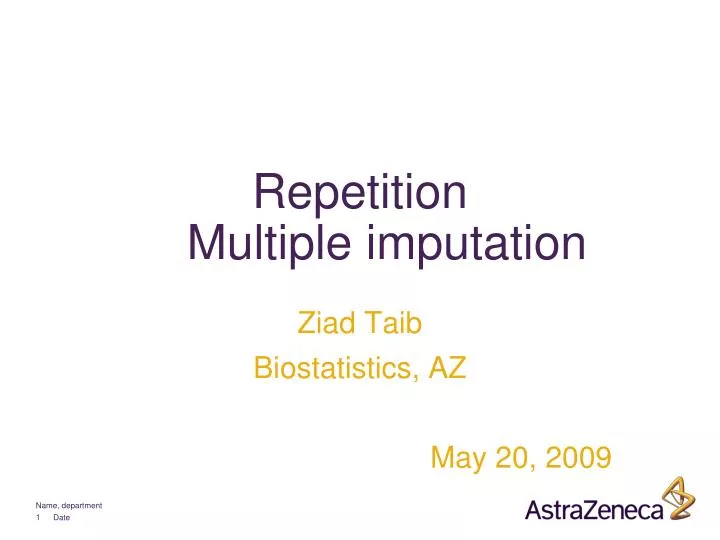 repetition multiple imputation