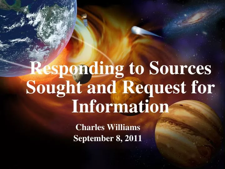 responding to sources sought and request for information