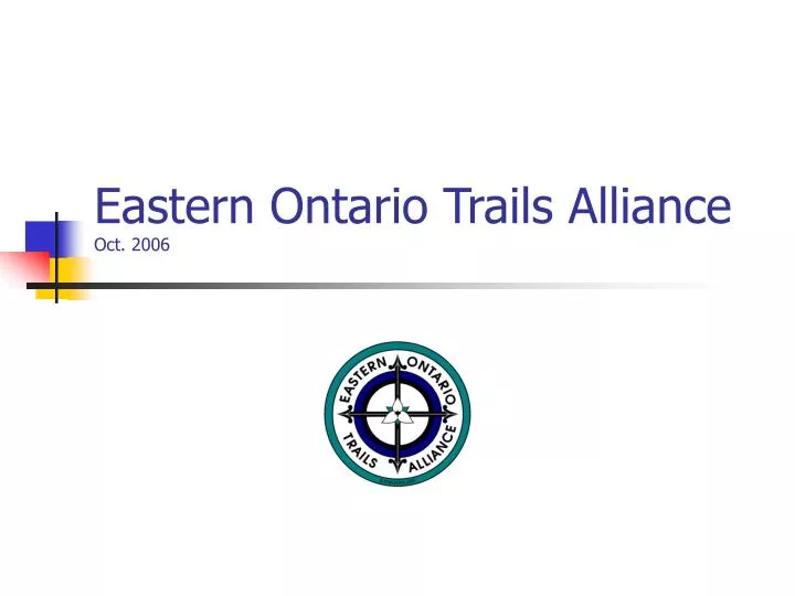 eastern ontario trails alliance oct 2006