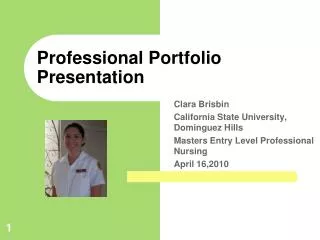 Professional Portfolio Presentation