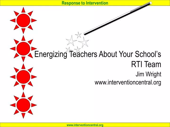 energizing teachers about your school s rti team jim wright www interventioncentral org