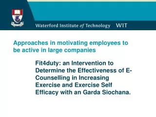 Approaches in motivating employees to be active in large companies