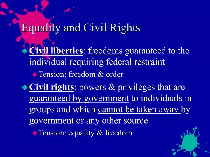 equality and civil rights