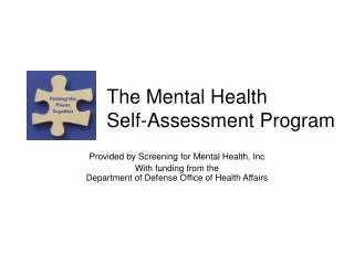 The Mental Health Self-Assessment Program