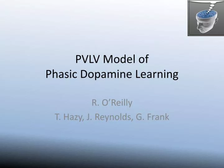 pvlv model of phasic dopamine learning
