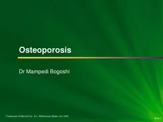 Dr Mampedi Bogoshi