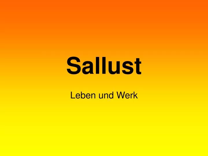 sallust