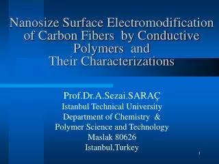 Nanosize Surface Electromodification of Carbon Fibers by Conductive Polymers  and Their Characterizations