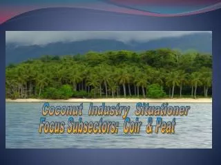 Coconut Industry Situationer