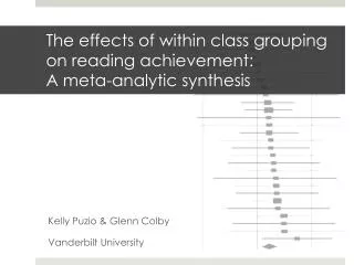 The effects of within class grouping on reading achievement: A meta-analytic synthesis