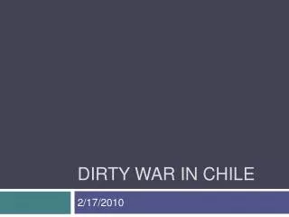 Dirty War in Chile