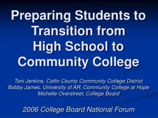 TODAY’S COMMUNITY COLLEGES