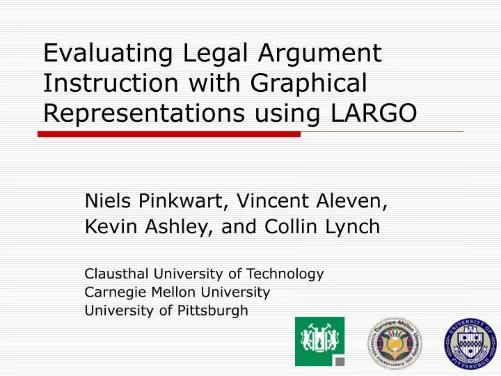 evaluating legal argument instruction with graphical representations using largo