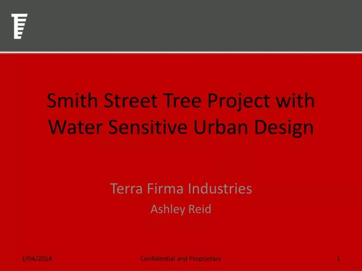 smith street tree project with water sensitive urban design