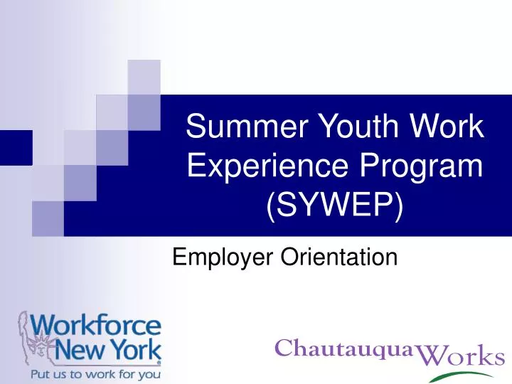 summer youth work experience program sywep