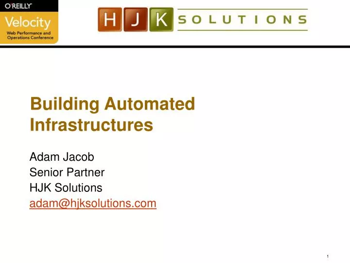 building automated infrastructures