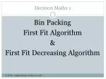 Decision Maths 1 - slide 1
