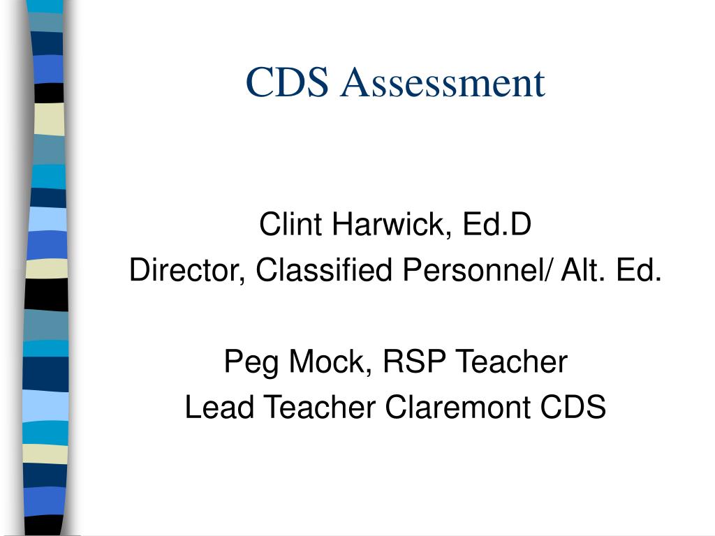 PPT - CDS Assessment PowerPoint Presentation, free download - ID:626555