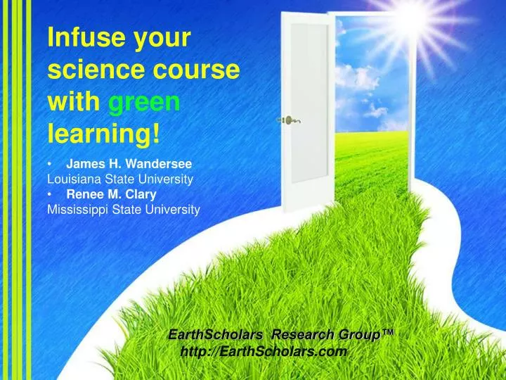 infuse your science course with green learning