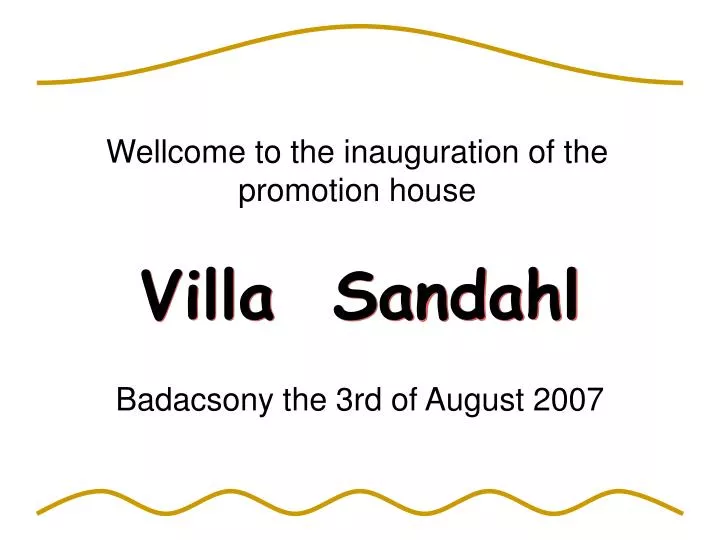 villa sandahl