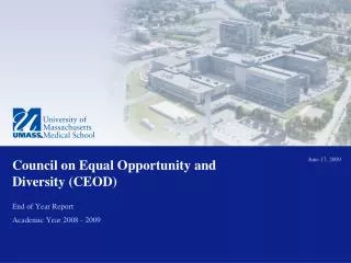 Council on Equal Opportunity and Diversity (CEOD)