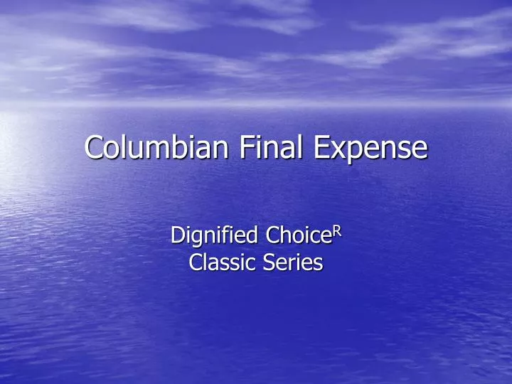 columbian final expense