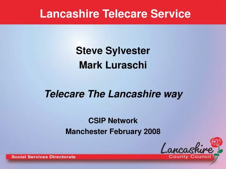 lancashire telecare service