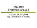 FINC4101 Investment Analysis - slide 1