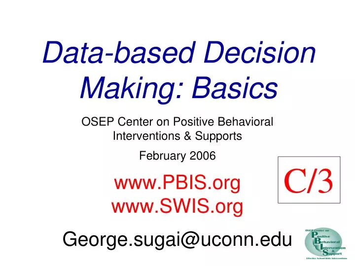 data based decision making basics