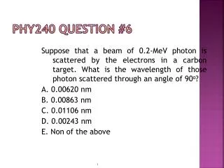 PHY240 Question #6