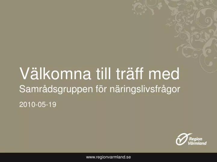 v lkomna till tr ff med samr dsgruppen f r n ringslivsfr gor