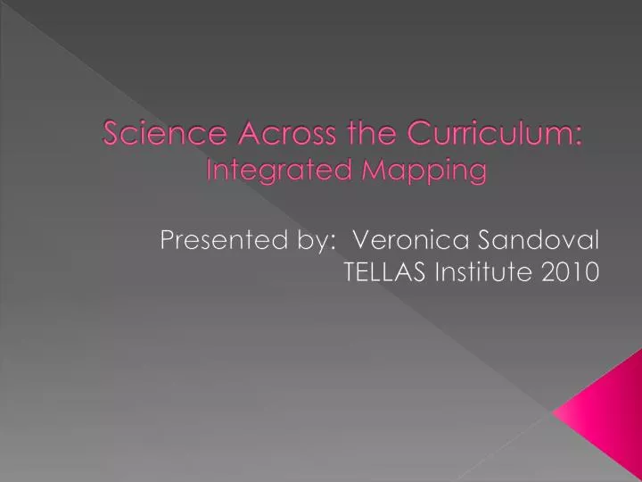 science across the curriculum integrated mapping