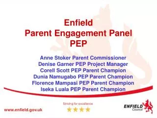 Enfield Parent Engagement Panel PEP