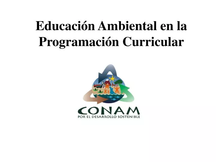 educaci n ambiental en la programaci n curricular