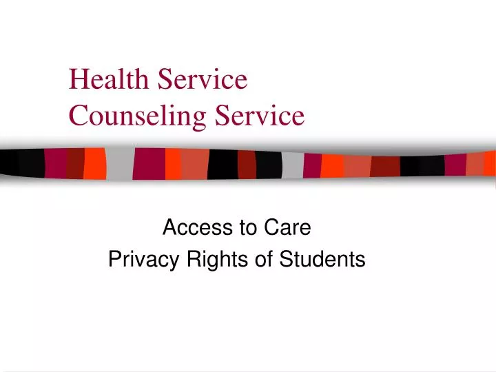 health service counseling service