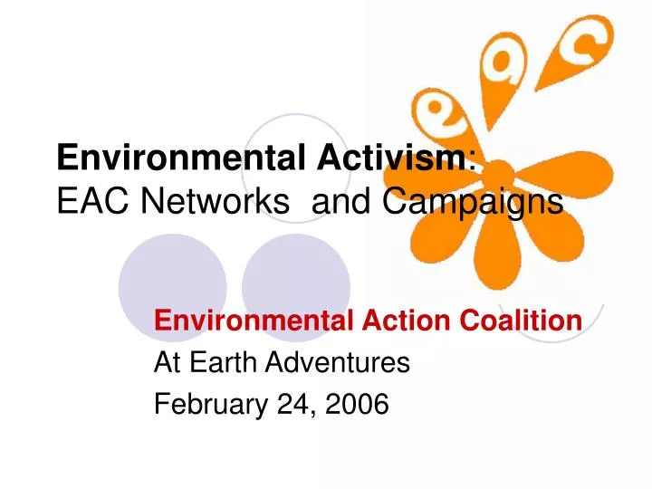 environmental activism eac networks and campaigns