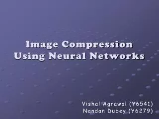 Image Compression Using Neural Networks