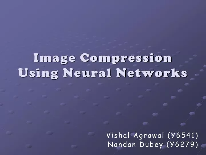 image compression using neural networks