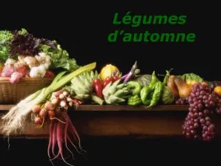 l gumes d automne