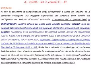 d l 262 06 art 2 commi 33 39