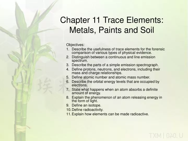 chapter 11 trace elements metals paints and soil